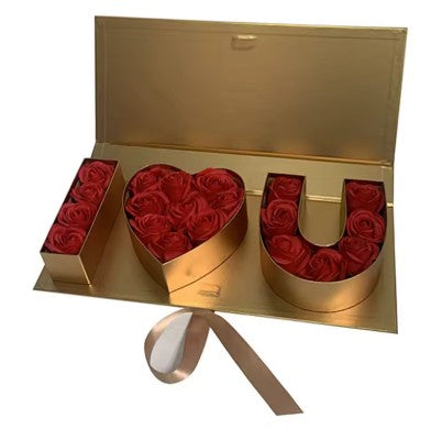 Lahjalaatikko “I ❤️ U” – täytettävä lahjapakkaus