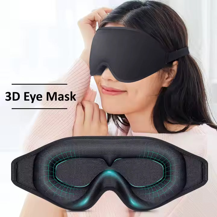 3D Unimaski – 100 % pimentävä ja paineeton uni missä tahansa!