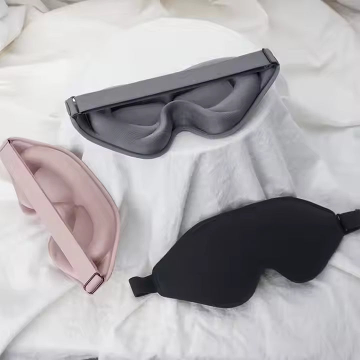 3D Unimaski – 100 % pimentävä ja paineeton uni missä tahansa!
