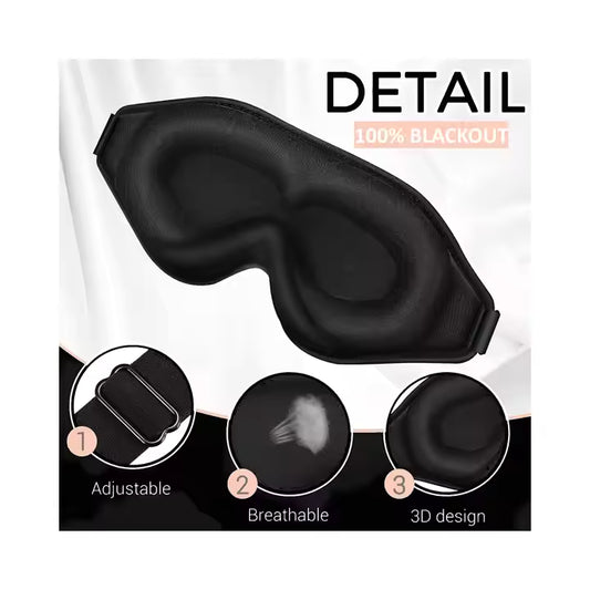 3D Unimaski – 100 % pimentävä ja paineeton uni missä tahansa!