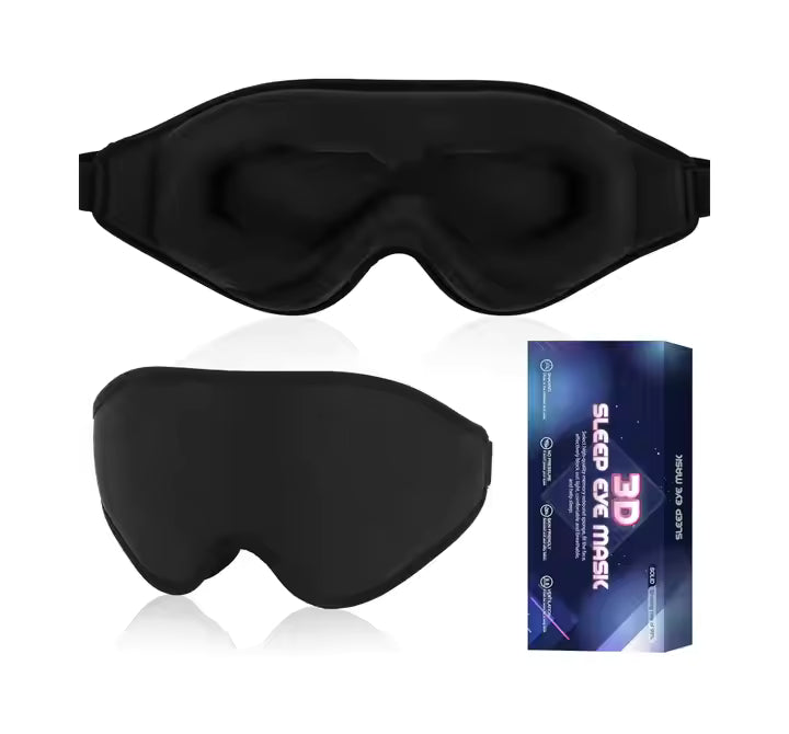 3D Unimaski – 100 % pimentävä ja paineeton uni missä tahansa!